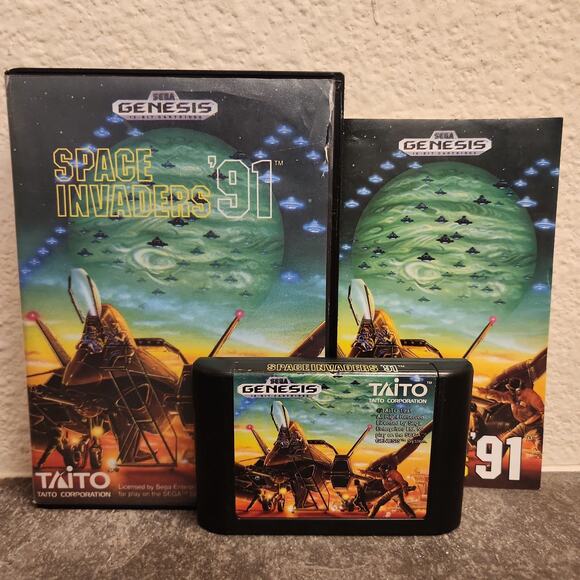 Game - Space Invaders '91 (CIB) - Genesis - Sega - Taito - Picture 8 of 8